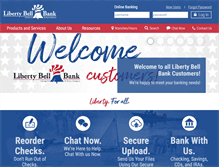 Tablet Screenshot of libertybellbank.com